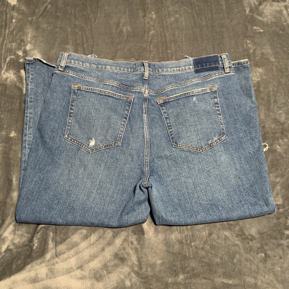 Abercrombie‎ Fitch Ankle Straight Ultra High Rise Distressed Jeans 34/18S - Picture 4 of 13